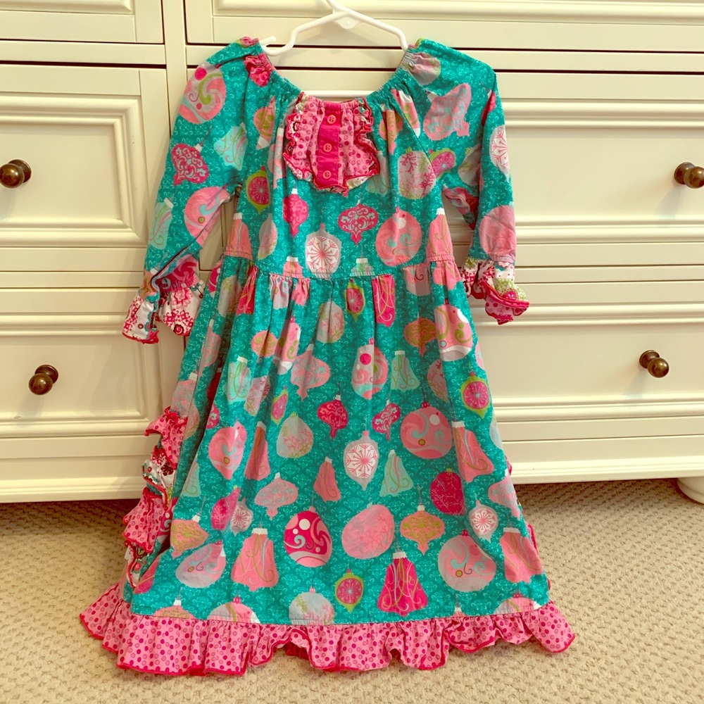 Adorable Christmas ornament dress.